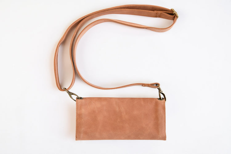 Tan SafariSling Travel Wallet