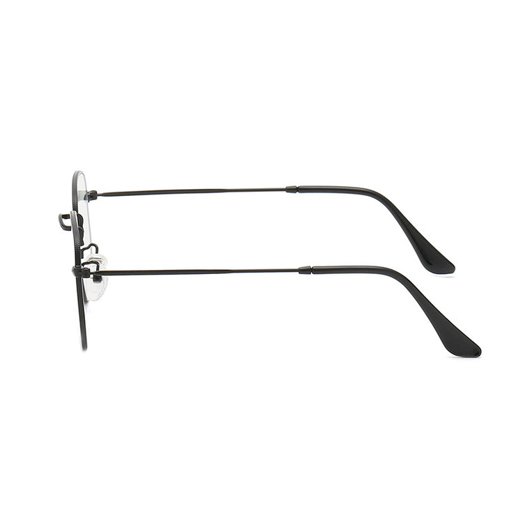 Black Blue Light Blocking Hexagon Lens