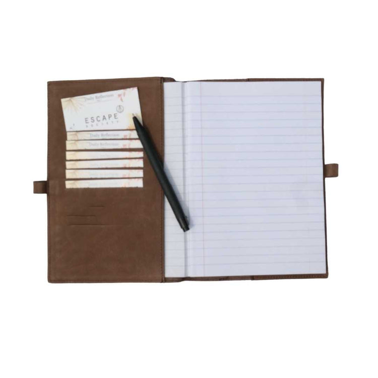 Dark Brown A5 Barton Full Grain Leather Journal