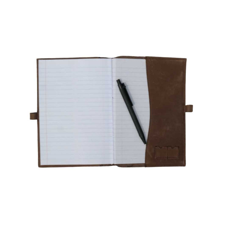 Dark Brown A5 Barton Full Grain Leather Journal