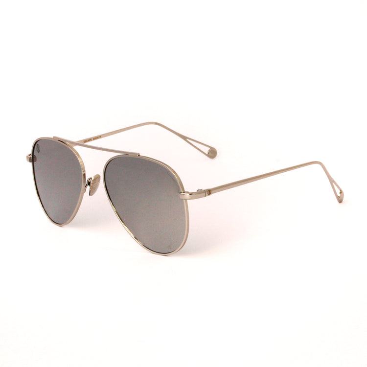 Silver With Flash Mirror Lense Single Bridge Aviator - Escape Society