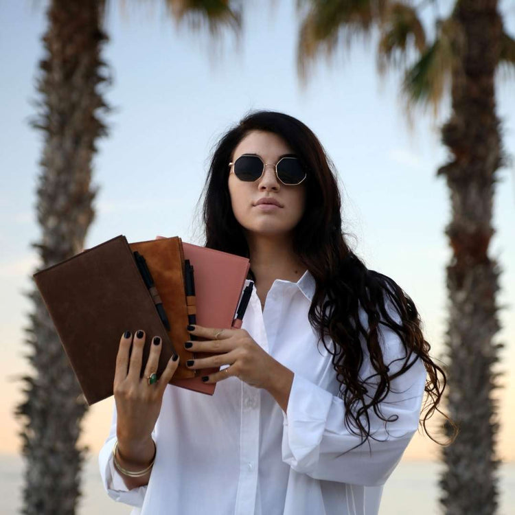 Tan A5 Barton Full Grain Leather Journal