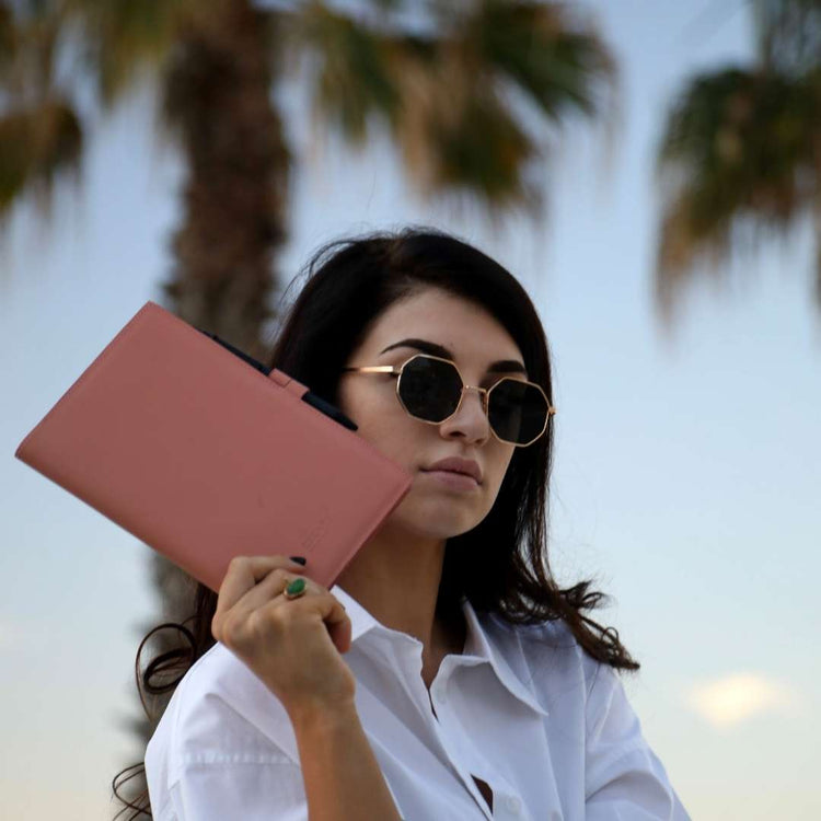 Blush Pink A5 Barton Full Grain Leather Journal