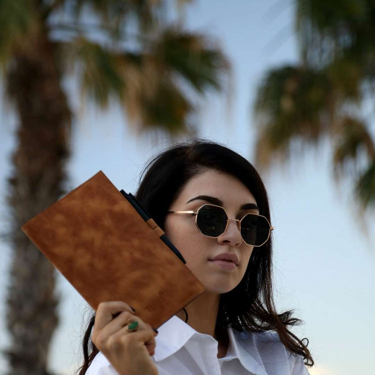 Tan A5 Barton Full Grain Leather Journal