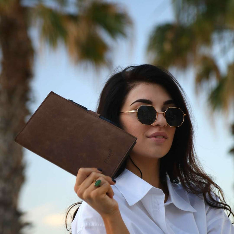 Dark Brown A5 Barton Full Grain Leather Journal