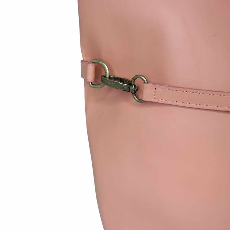 Drifter Blush Pink Leather Tote