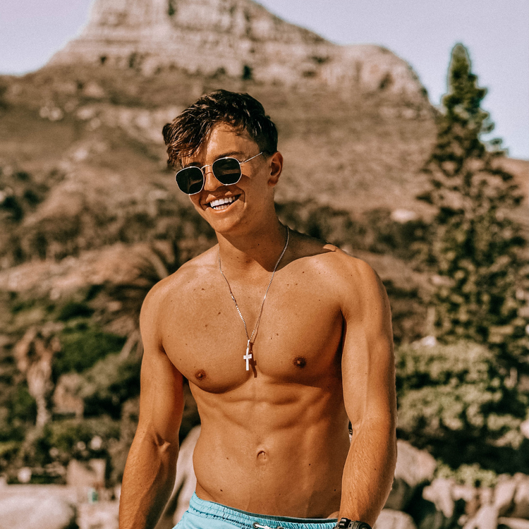 Gold Vintage Hexagon Lens With Metal Frame