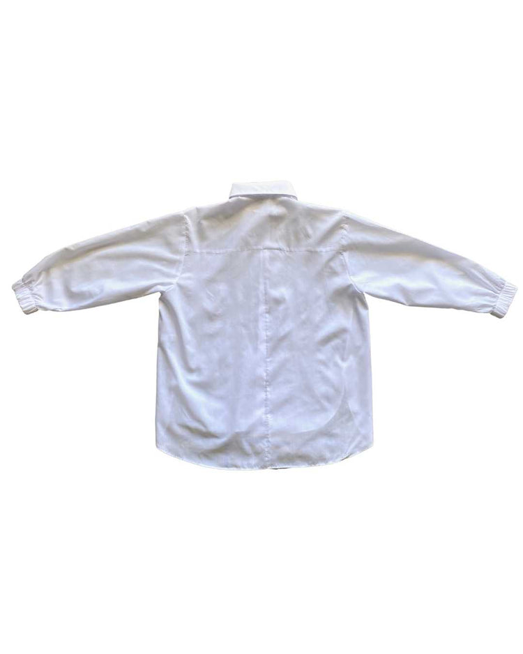 White Tsala Boyfriend Fit Shirt