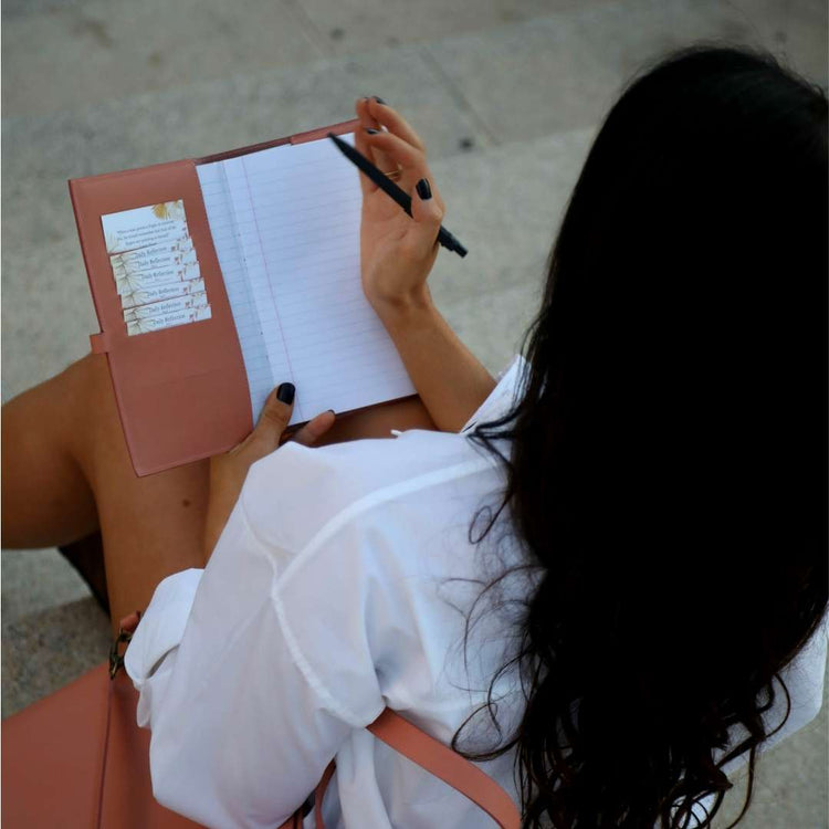 Blush Pink A5 Barton Full Grain Leather Journal