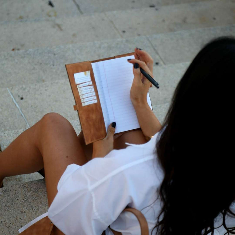 Tan A5 Barton Full Grain Leather Journal