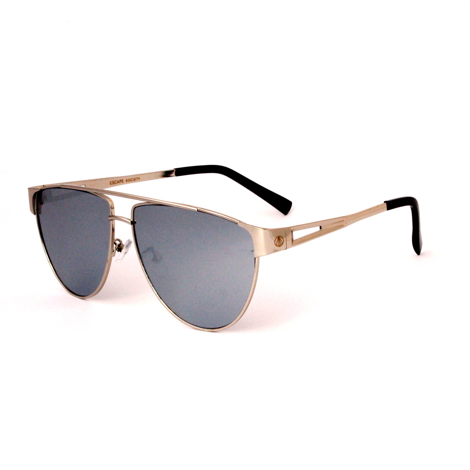 Silver Flat Top Bridge With Flash Mirror Lense - Escape Society