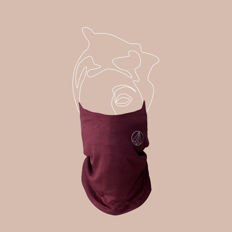 Burgandy Expedition Lifestyle Snood Face Mask