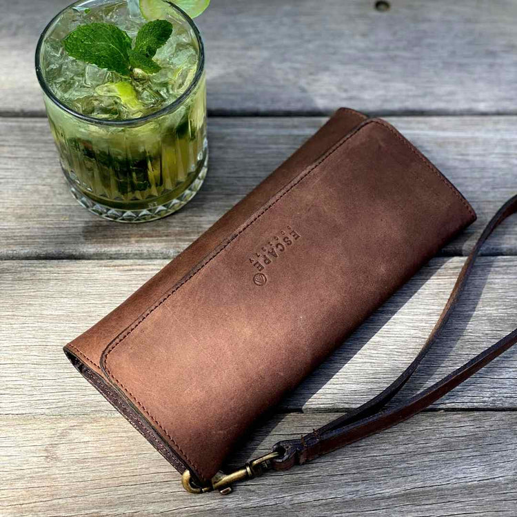 Dark Brown Conquest Travel Wallet