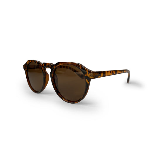 Tortoise Shell Polarised Keyhole Round Lens