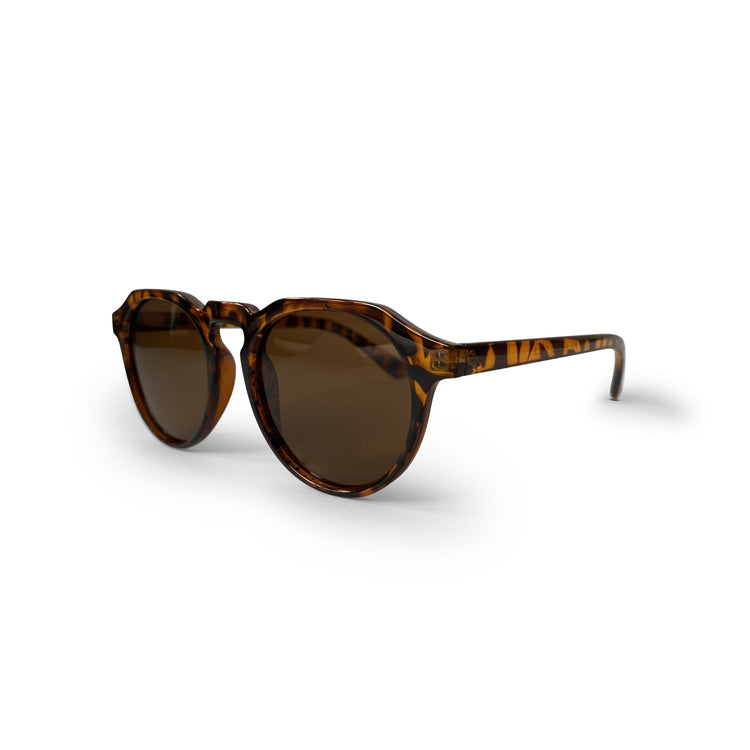 Tortoise Shell Polarised Keyhole Round Lens