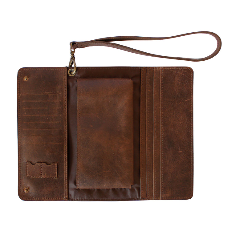 Dark Brown Conquest Travel Wallet