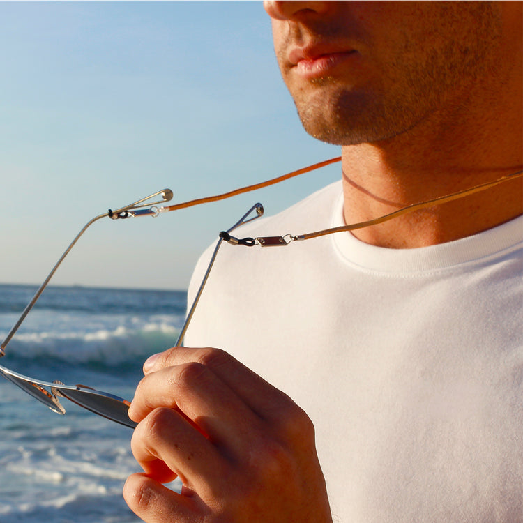 Blue Leather Sunglass Cord - Escape Society