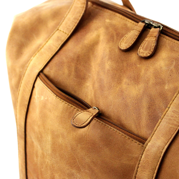 Tan Full Grain Leather Nomadic Weekender - Escape Society