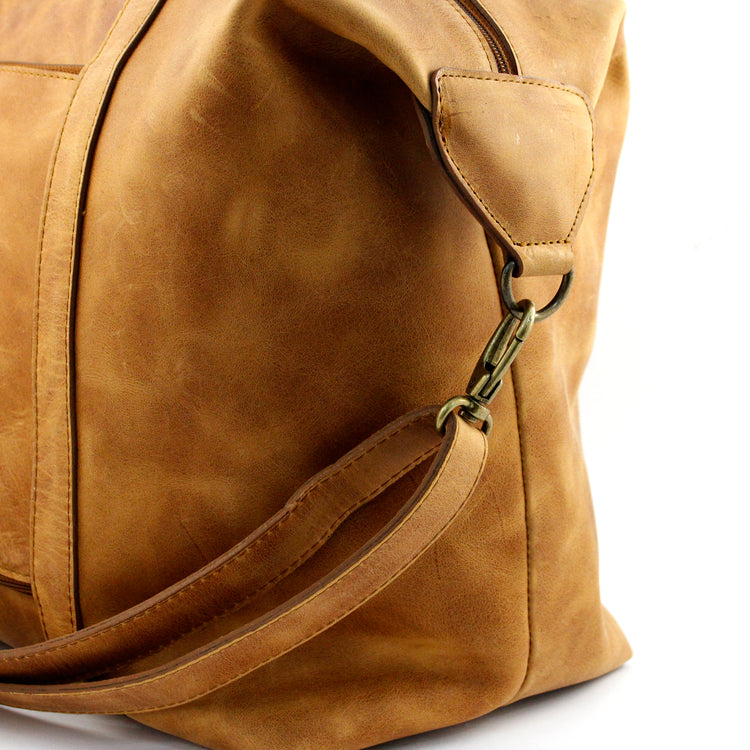Tan Full Grain Leather Nomadic Weekender - Escape Society