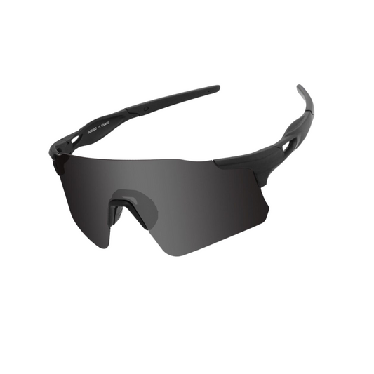 Black Polarised Rimless Visor Velocity Vista Sunglasses