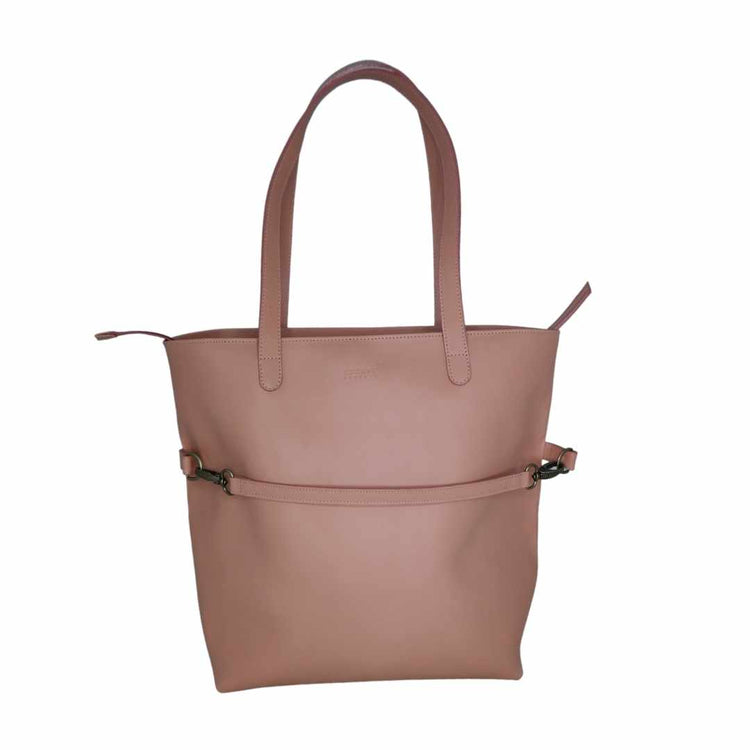Drifter Blush Pink Leather Tote
