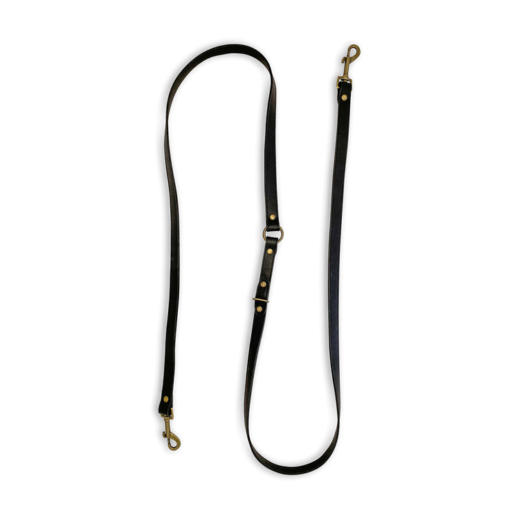 Black Wag Multi-Function Leather Leash Online