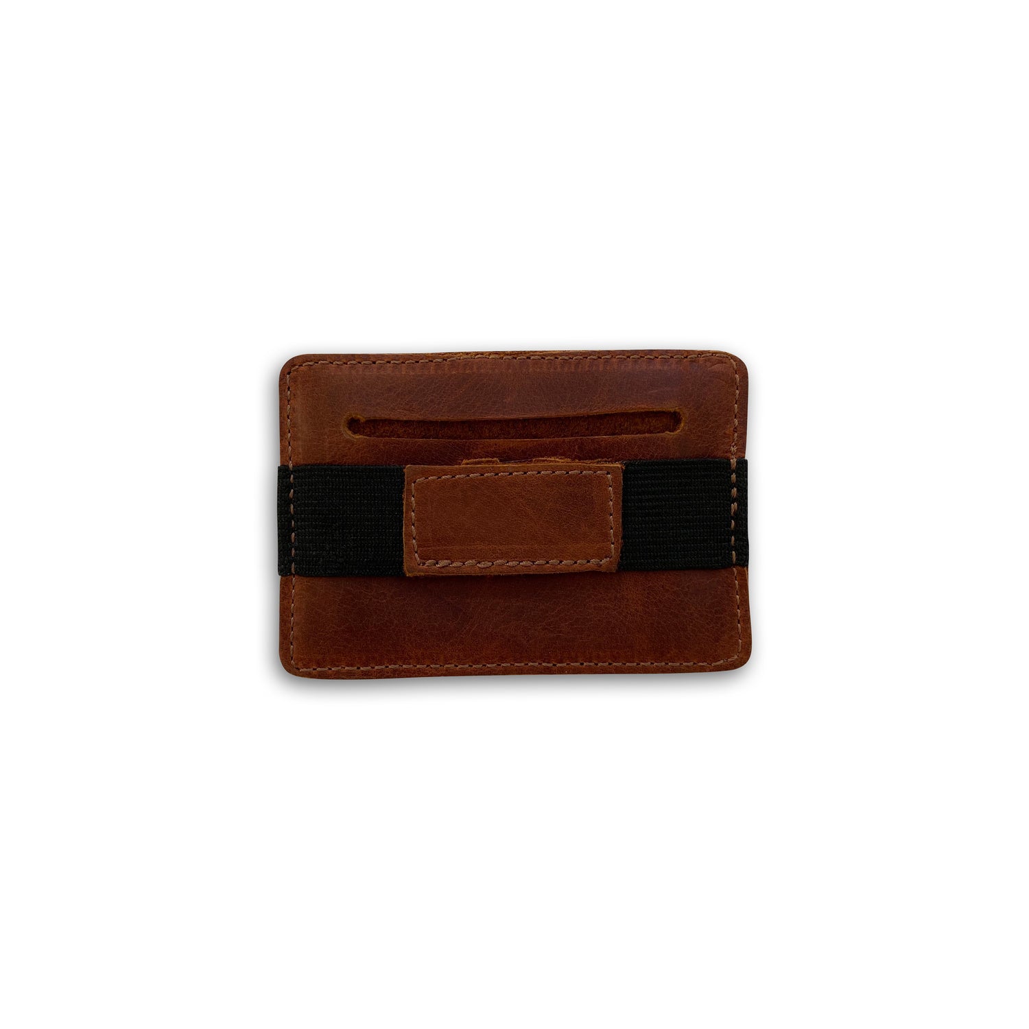 Chocolate Brown Clipa Leather Card Holder