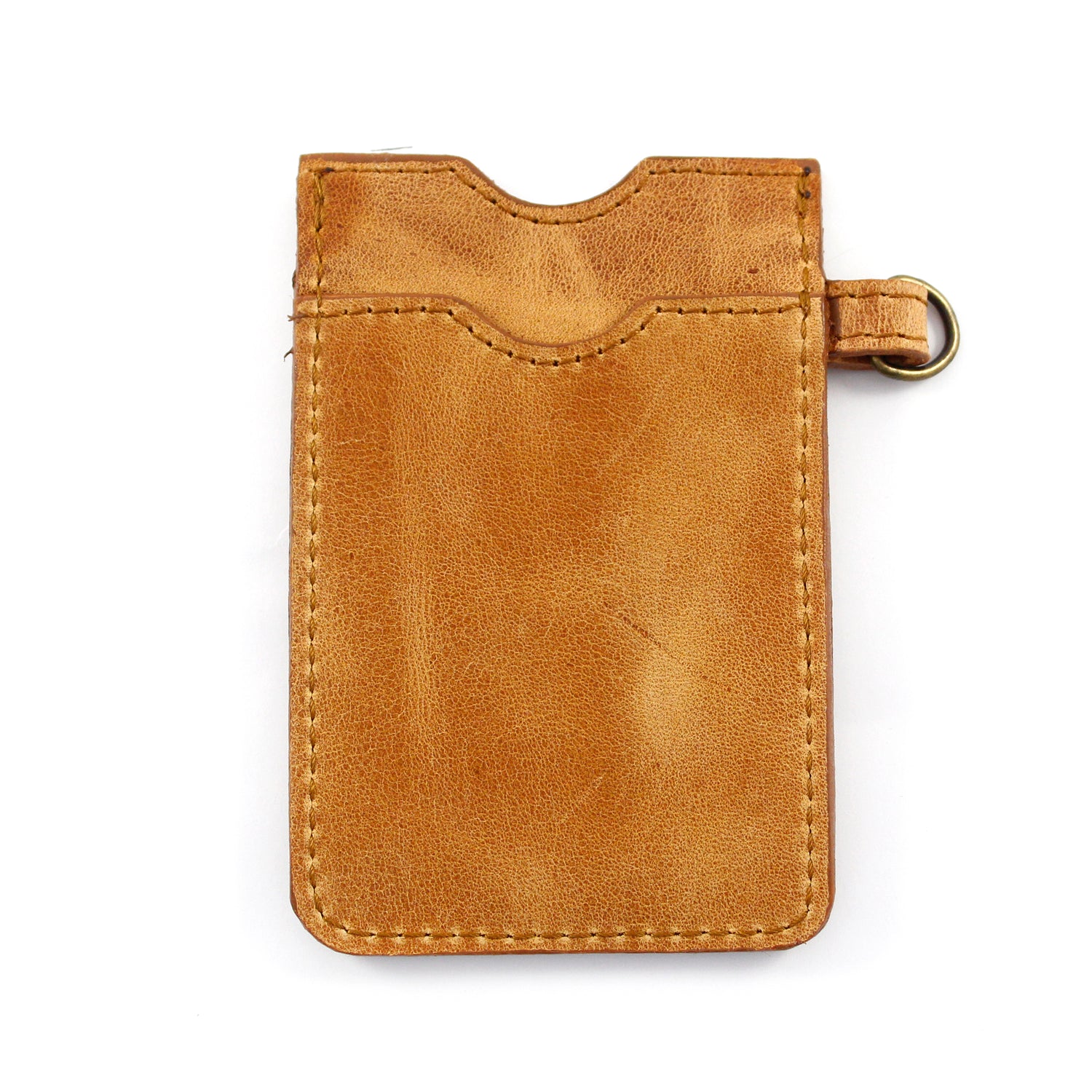 Tan Leather Lanyard Card Holder - Escape Society