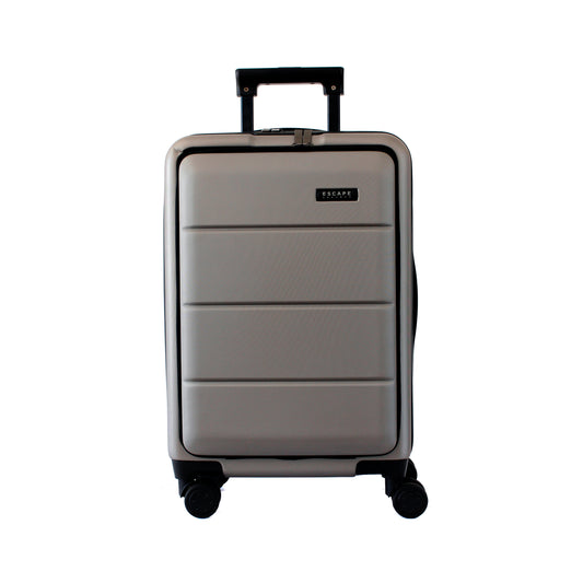 Grey Carry-On with Front Loading Laptop Pocket - Escape Society