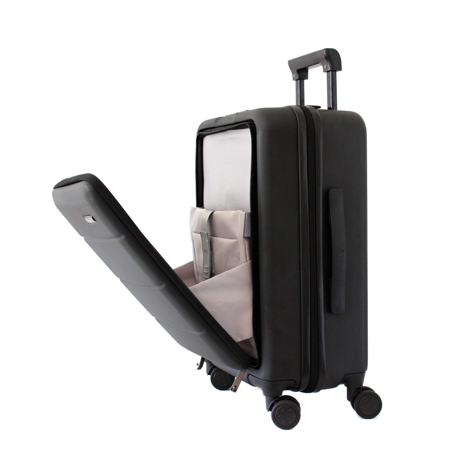 Black Carry-On with Front Loading Laptop Pocket - Escape Society