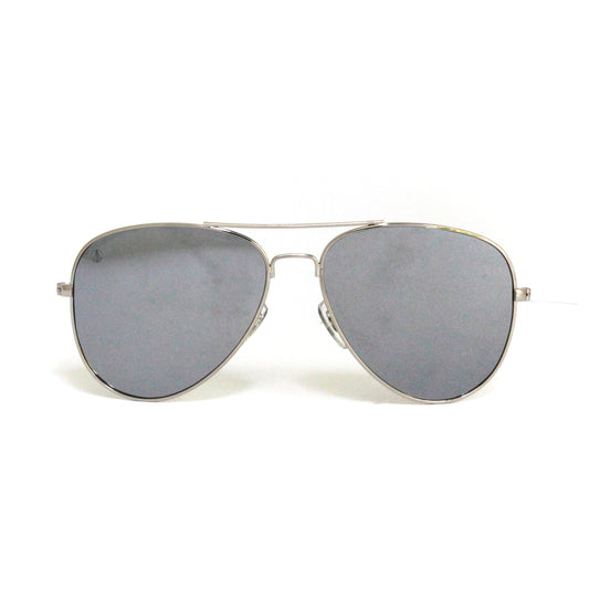 Silver Metal Aviator With Flash Mirror Lens - Escape Society