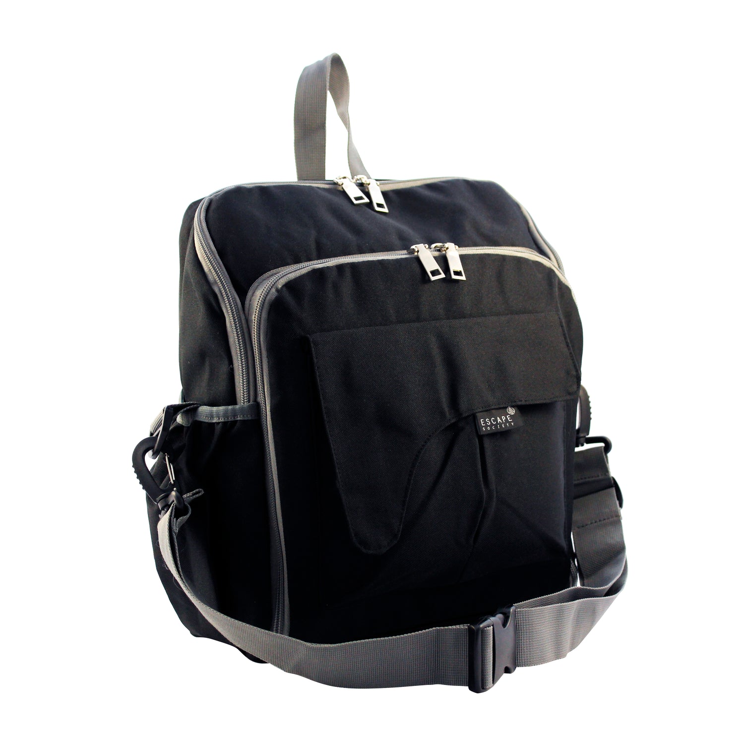 Black Diaper Travel Backpack - Escape Society