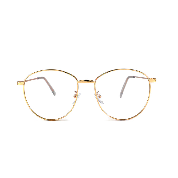 Clear Lens Oval With Gold Frame - Escape Society