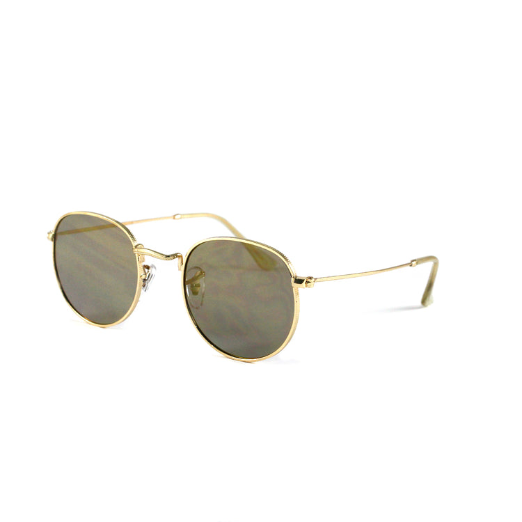 Gold Vintage Round Lens With Tonal Gradient Lens - Escape Society