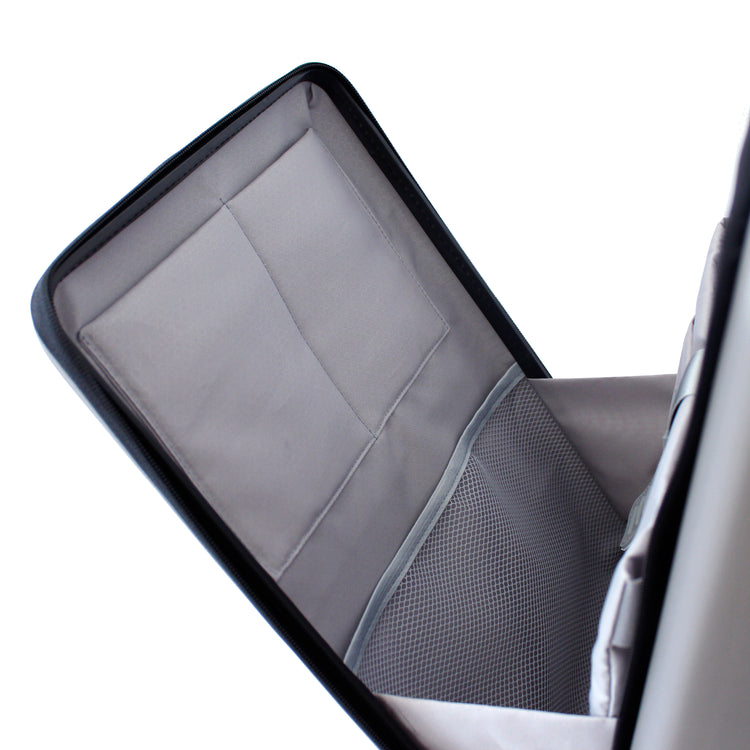 Grey Carry-On with Front Loading Laptop Pocket - Escape Society